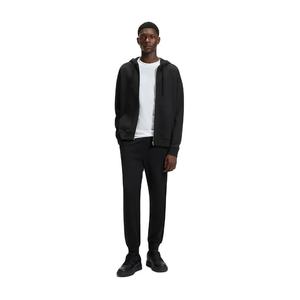 mens <b>black</b> tracksuit full zip <b>hoodie</b> and jogger pants set casual fleece activewear winter two piece gym sports outfit - Product Image 1