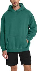 Sudadera con Capucha Casual para Hombre, Lavado Ácido, Color Sólido, Corte Regular, 100% Algodón, Felpa, Secado Rápido, Ecológica y Transpirable - Product Image 6