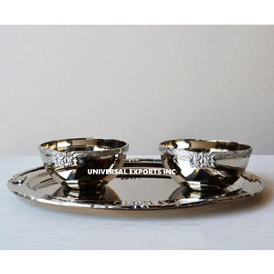 Bol à chocolat de dernière collection pour Moyen-Orient Bol sucré de créateur plaqué argent Bol à chocolat de luxe de meilleure qualité - Product Image 1