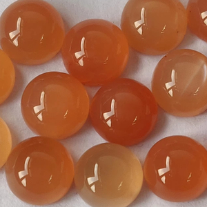Natural <b>Peach</b> Moonstone Round 7mm Cabochon Flat Back - <b>Top</b> Quality Flashy <b>Peach</b> Moonstone Cabochon Loose Round Gemstone - Product Image 1