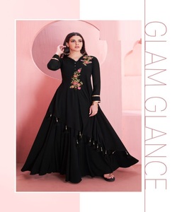 New Arrival <b>Designer</b> Long Gown with Long Flair Lowest Price <b>Market</b> Surat Gujarat Ethnic Garment Alphanumero choli - Product Image 3