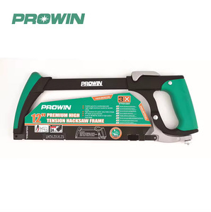 PROWIN charpentier 12 "cadre de scie à métaux tubulaire carré avec poignée en aluminium poignée souple ferme bricolage outil de coupe coupe du bois - Product Image 2