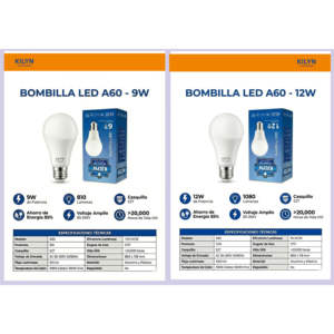 Bombilla LED SMD de 12W, Luz Blanca Fría 6500K, Base E27, Uso Residencial, MR11 MR16, Globo de Plástico PC y Aluminio, Certificación CE, CRI 80, 1200 Lúmenes - Product Image 5