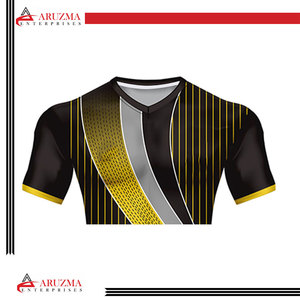 Ropa Deportiva personalizada 100% poliéster, camisa de Rugby personalizada por sublimación - Product Image 3