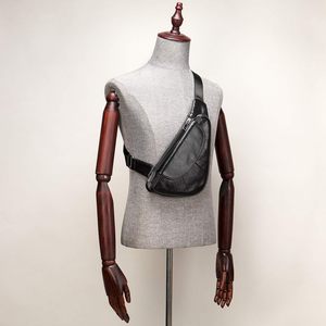 Sac à dos de poitrine triangulaire personnalisé pour homme, sac à bandoulière en cuir PU, sacoche de course à une sangle, vente en gros OEM ODM - Product Image 5
