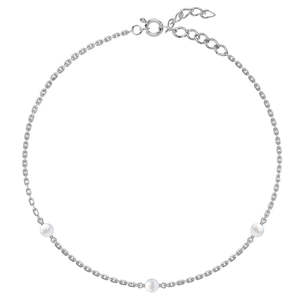Compre Tobilleras/Payals de Plata 925 100% Auténtica para Mujeres y Niñas, Chapadas en Oro de 14K con una Bonita Piedra Principal de Diamante y Material de Primera Calidad - Product Image 1