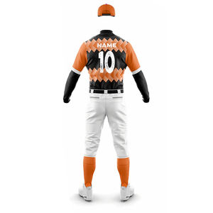 Uniforme de Béisbol de Manga Corta Personalizado Estilo 2024, Conjunto Deportivo Transpirable de Talla Grande, Técnicas de Impresión Personalizadas, Color Personalizado - Product Image 2