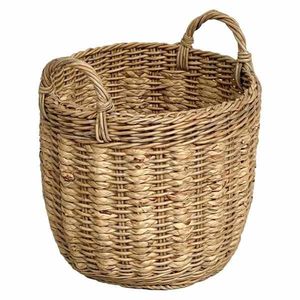 Multipurpose rattan basket for <b>bathroom</b> essentials <b>towels</b> toiletries and cosmetics with natural handmade woven design - Product Image 5