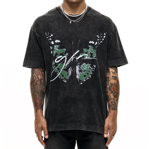 Camiseta de franela de alta calidad personalizada OEM 2023 para hombre, algodón Premium 100%, añada su logotipo impreso a la venta - Product Image 1