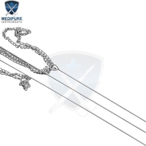 Instrument vétérinaire Balling Probang en acier inoxydable pour la santé des animaux Instrument vétérinaire probang oesophagien - Product Image 3