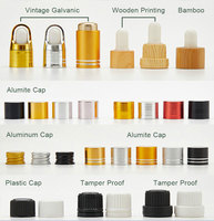 Flacon cylindrique en verre de 15 ml et 20 ml pour huiles essentielles, avec bille roll-on en aluminium et bouchon anti-fuite, idéal pour les voyages
