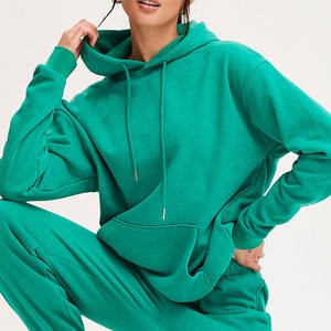 เสื้อสเวตเตอร์ขนแกะแขนยาวทรงโอเวอร์ไซส์ของผู้หญิงเสื้อสวมหัวมีฮู้ดเสื้อแฟชั่นฤดูใบไม้ร่วงมีกระเป๋า - Product Image 5