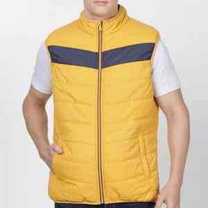 Men's High Street Style Sleeveless Winter Puffer Quilted Hooded <b>Vest</b> Jacket <b>for</b> Men <b>Women</b> Zipper Closure OEM Service Available - Product Image 2