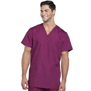 Polyester coton vente en gros unisexe hommes femmes médical doux extensible vêtements infirmière robe hôpital costume uniforme gommage ensembles - Product Image 6