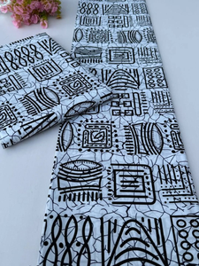 Custom African Wax Print and Ankara Polyester Cotton Fabric for Clothing Crafts Bags Kenya Material for Boys Shirts - Product Image 3