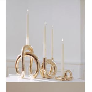 Bougeoir en métal pour éclairage et décoration d'intérieur Bougeoir décoratif élégant à finition antique - Product Image 2