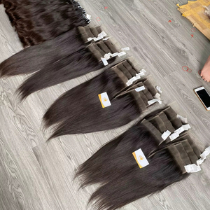 Extensiones de cabello vietnamita virgen Remy para tejer, 8-32 pulgadas, todos los colores, 100gms, precio al por mayor - Product Image 1