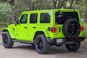 2021 <span class=keywords><strong>Jeep</strong></span> Wrangler Sahara 4xe Лимитированная серия Gecko с прозрачным покрытием, турбонаддув, гибридный 4WD ACC круиз-контроль R20, размер шин слева - Product Image 6