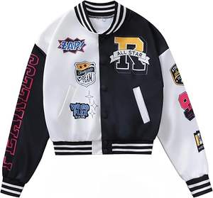 Veste universitaire brodée en chenille personnalisée de qualité supérieure pour homme Bomber en cuir de haute qualité pour hommes vestes universitaires de baseball - Product Image 5