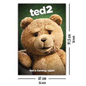 Póster de Diseño Moderno de Ted 2, Emocionante Anuncio: ¡Ted Volverá! - Product Image 1