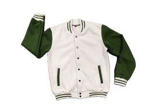 Chaqueta de Béisbol Varsity Personalizada para Hombre, 100% Lana, Manga Larga, Cuello Alto, Logotipo Frontal, Exterior de Cuero - Product Image 4