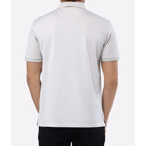 Polo d'été en coton mélangé pour homme, tenue élégante et confortable en tissu doux - Product Image 5
