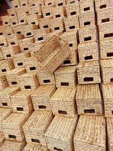 Panier en jacinthe d'eau écologique au meilleur prix Style vintage pour la cuisine à domicile - Product Image 5