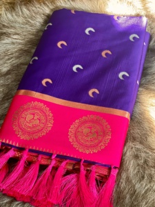 Saree à bordure Jacquard en soie Pure Paithani pour femmes avec chemisier non cousu Belle pour la fête de mariage Utilisation en cours d'exécution Style pakistanais - Product Image 6