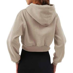 Sudadera Corta para Mujer, Directo de Fábrica, Impresión Personalizada, Bordado 3D, Transpirable, Ligera, de Secado Rápido, Corte Ajustado - Product Image 2