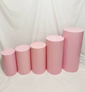 Nouveau Vase à fleurs décoratif en métal pour piédestal blanc fini pour la décoration d'événement de mariage - Product Image 5