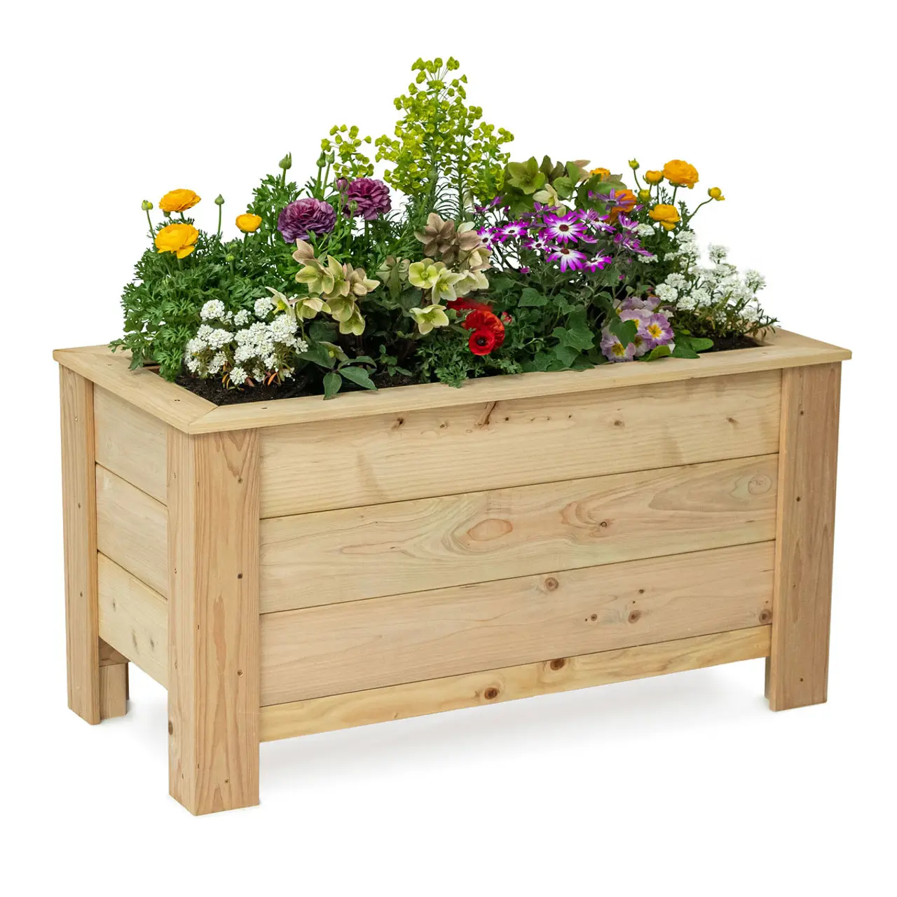 Flower Pot Wooden Planter cheap price- 100% natural wood material Flower Pots wooden household items outdoor furniture