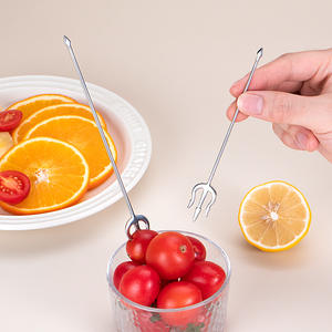 Fourchettes à fruits en acier inoxydable, mini-fourchettes légères pour la dégustation de collations et le thé de l'après-midi - Product Image 5