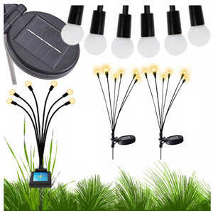 Lámparas solares, bolas solares, 10 LED, 2 piezas, pegatinas adhesivas para jardín - Product Image 1