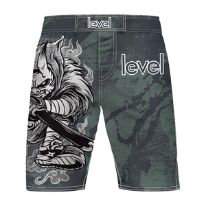 กางเกงขาสั้นต่อสู้สำหรับผู้ชายแบบมีร่องพิมพ์ซับลิเมชันไม่มีการพิมพ์ลายสำหรับ GI BJJ - Product Image 1
