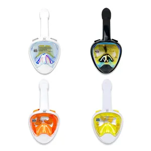 Korean Wholesale Good Price Water Proof Dry Top Freediving Underwater Full Face Scuba Diving Snorkel Mask Set