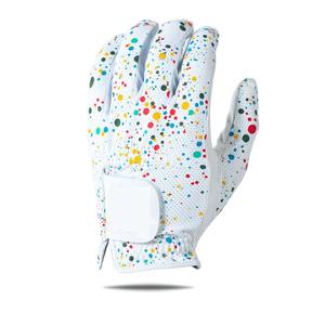 Guantes de golf con logotipo y diseño personalizado para hombre, guantes de golf con ajuste perfecto en todos los tamaños y en blanco y negro de cuero auténtico 100% de alta calidad - Product Image 2