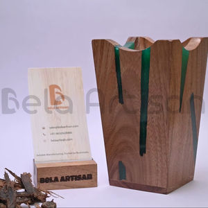 Quemador de Incienso de Carbón Vegetal de Madera Hecho a Mano para Aromaterapia, Tarim Mabkhara para Oud, Agarwood, Quemador de Bakhoor de Oriente Medio - Product Image 4