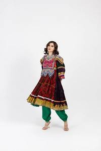 Gul Bakhmal Vestidos vintage Vestido de longitud larga Vestidos kuchi afganos 2025 últimos vestidos afganos vintage - Product Image 3