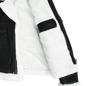 Chaqueta de Cuero y Piel para Hombre Hecha a Medida con Logotipo Personalizado en la Parte Delantera, Chaqueta de Invierno de Primera Calidad Ecológica de Pakistán - Product Image 4