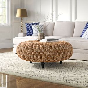 Mesa nórdica de ratán decorativa demandada Caliente con base, mesa de ratán antideslizante móvil respetuosa con el medio ambiente, ligera en peso - Product Image 5