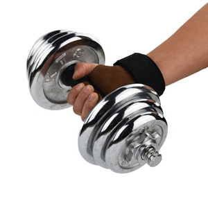 Unisex Customizable Cowhide <b>Fitness</b> Hand Grips Top Weightlifting <b>Accessories</b> with Full Palm Neoprene Pads Protection Hot Selling - Product Image 6