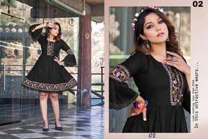 Modern Style New Designer Heavy Rayon Embroidery Work Fancy <b>Top</b> Women Fashion Manufacturer From India - Product Image 6