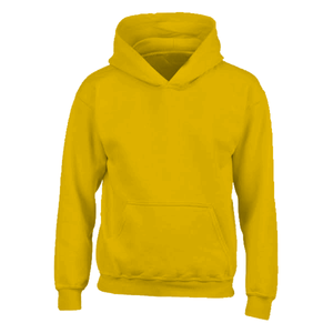 Sudadera con Capucha Amarillo Brillante Unisex de Algodón y Felpa, Sudadera Informal de Invierno para Calle, Sudadera Lisa al por Mayor de Fábrica - Product Image 1