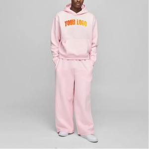 Custom Made 500 GSM Men Tracksuit Custom Printed Logo <b>Sweatpants</b> and Hoodie Set <b>Oversized</b> breathable Tracksuit for Men's - Product Image 4