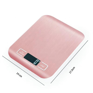 Balance de cuisine électronique en acier inoxydable, protection contre les surcharges, arrêt automatique, écran LCD rétroéclairé, batterie au lithium intégrée - Product Image 2