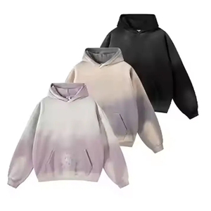 Sweat-shirts à capuche unisexes de haute qualité, 340 grammes, 100% coton, logo personnalisé, poids lourd, grandes tailles, hiver - Product Image 1