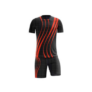 Maillot de football de style actuel, couture durable, vêtements de sport respirants, entraînement de football, séchage rapide, col en V, manches courtes, unisexe, adulte - Product Image 2
