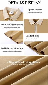 ผ้าฝ้าย100% ถักหลากสีสำหรับเสื้อยืดโลโก้และปักตามสั่งสำหรับฤดูร้อน - Product Image 6