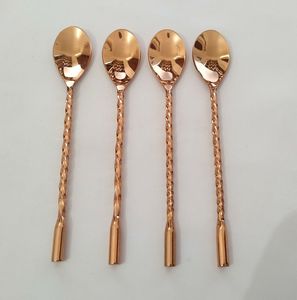 Customizable Long Spiral Handle Metal Stirrer Spoon Set of <b>Bar</b> <b>Tools</b> - Product Image 6