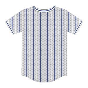 Zeta Phi Beta Grey Pinstripe Pullover <b>Baseball</b> Jersey 100% Polyester Mesh Sorority Apparel V Neck <b>T</b> <b>Shirt</b> Embroidered Applique - Product Image 3